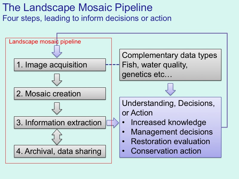 diagram of the landscape mosaic pipeline