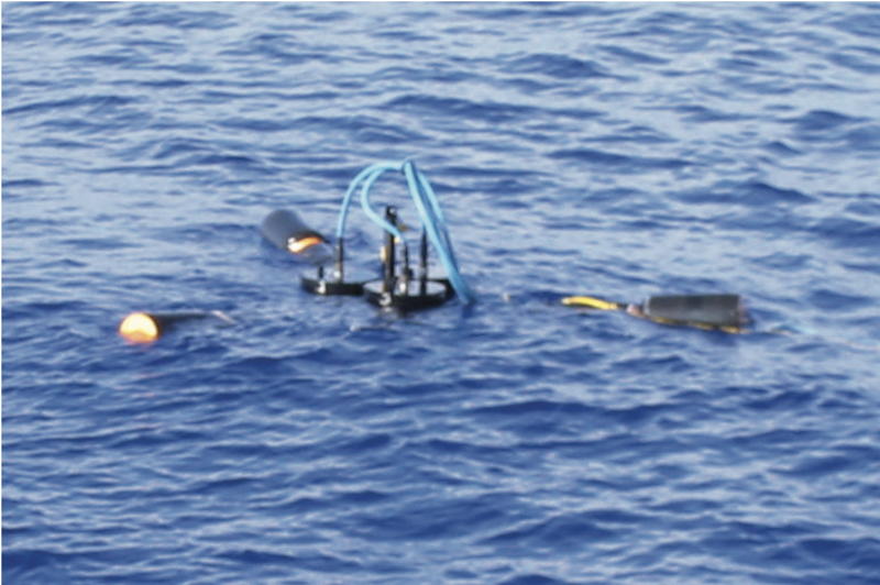 PolRADS instrument deployed off ship